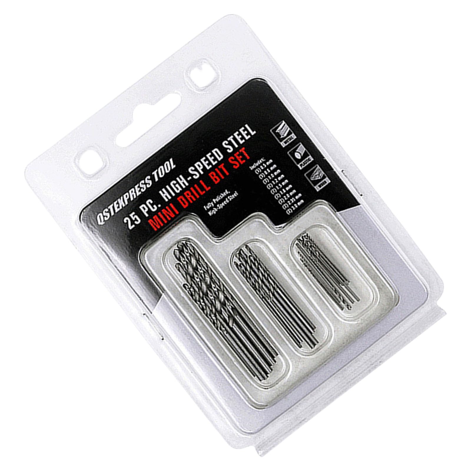 20/25Pcs Multipurpose High Speed Steel Small Twist Drill Bit Set for Craft Enthusiasts and Electronic Repairs Engraving