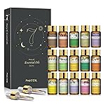 PHATOIL Essential Oils Gift Set 15 x 5ml, Pure Essential Oil Aromatherapy Oil for Skin Care, Hair Care, Bath, Ideal for Humidifier, Diffuser, Relax