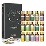 Essential Oils Gift Set 15 x 5ml, Pure Essential Oil Aromatherapy Oil for Skin Care, Hair Care, Bath, Ideal for Humidifier, Diffuser, Relax