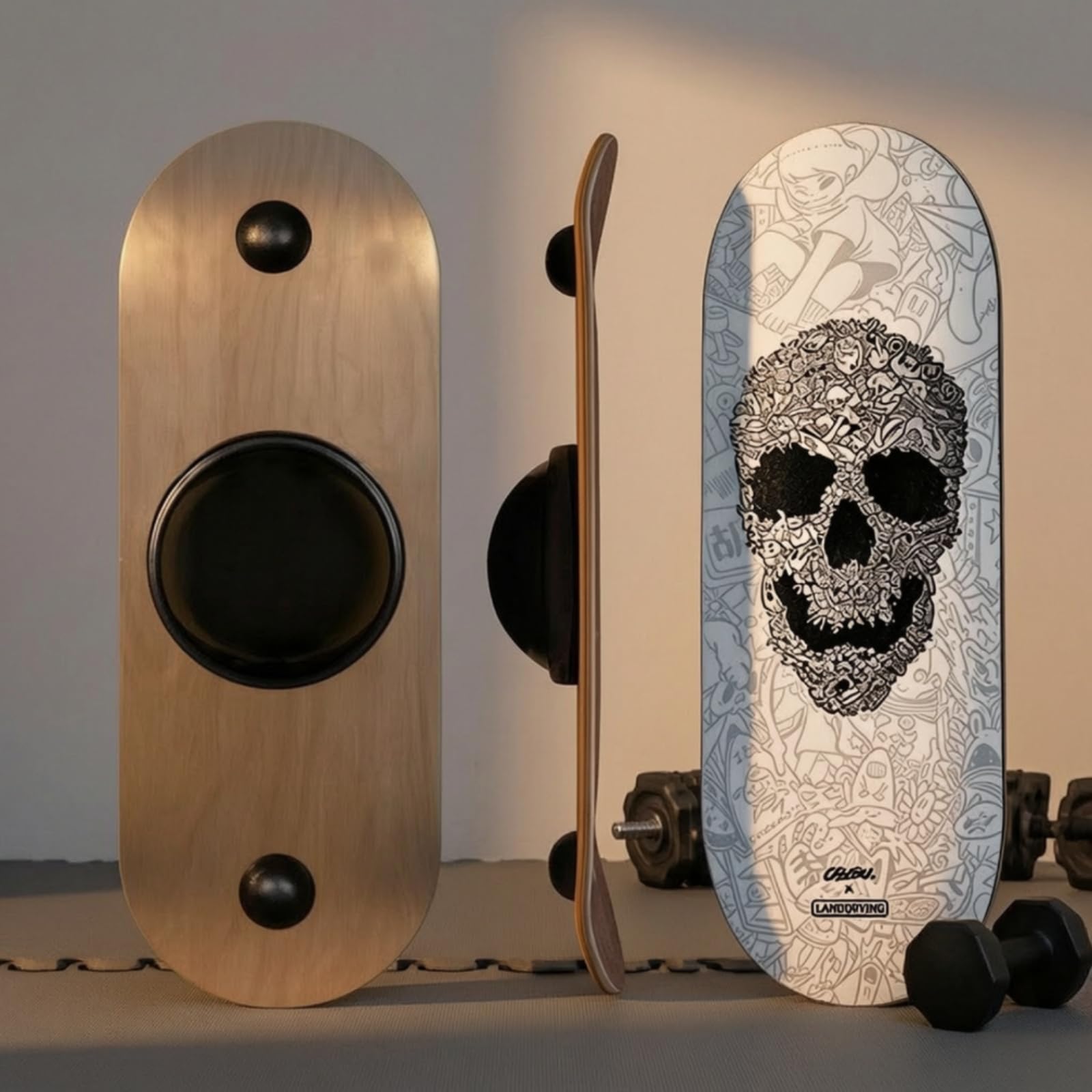 Balance Board Robusta Attrezzo Sportivo | Balance Board con Rullo, Antiscivolo, per Ufficio