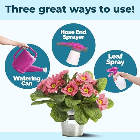 Water Soluble Fertilizer Liquid Plant Food for Fast Nutrient Uptake, Vigorous Growth & Strong Root Development, 8 oz