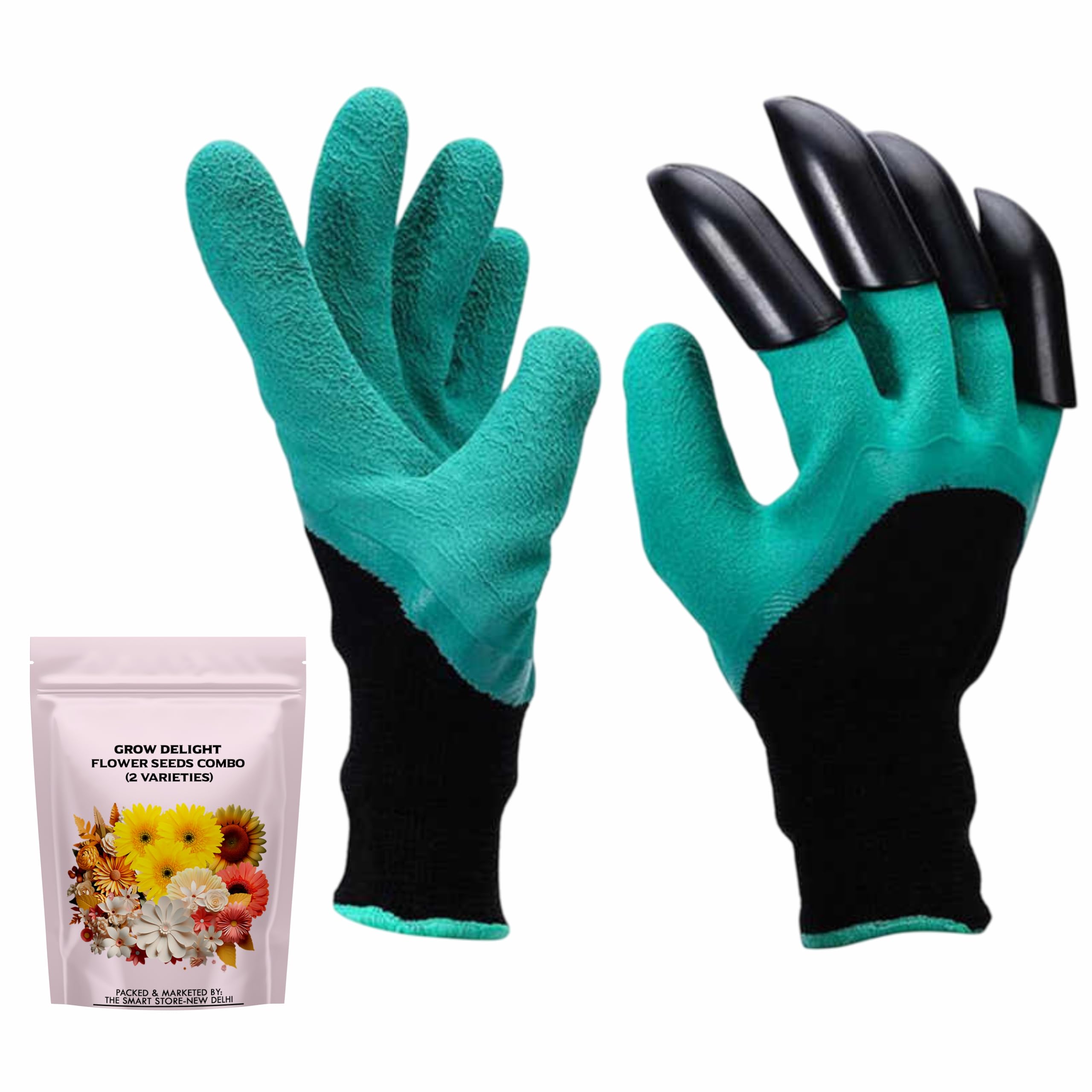 GROW DELIGHT Garden Gloves With Claws | Heavy Duty Gloves for Gardening & Farming | Reusable, Washable Gloves for Digging, Planting & Pruning | Garden Accessories for Men & Women-image-20