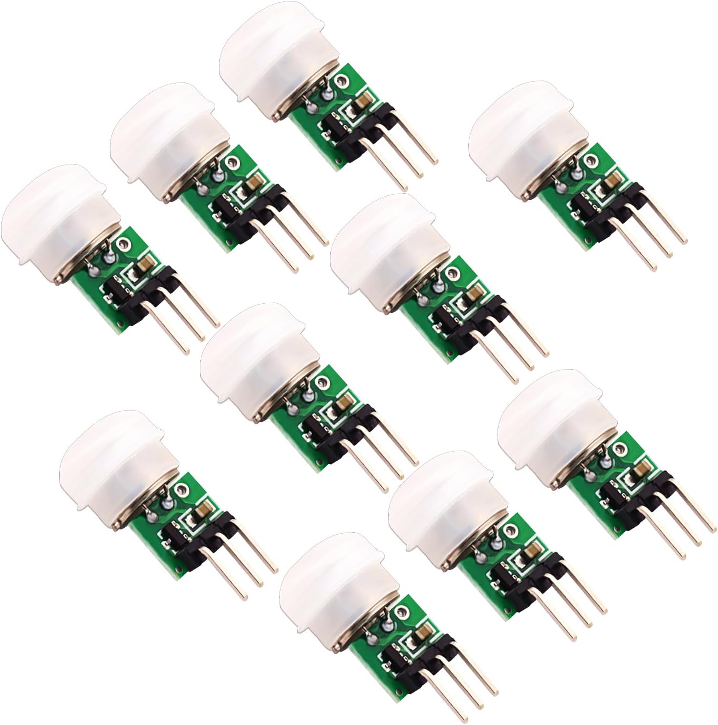AM312 PIR Sensor，10Pack PIR Motion Sensor Outdoor Mini Pyroelectric Infrared PIR Human IR Sensor Module Body Manual Motion Sensor Detector Modules