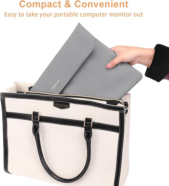 Funda para Monitor Portátil MOSISO 16.1" Gris miniatura 5