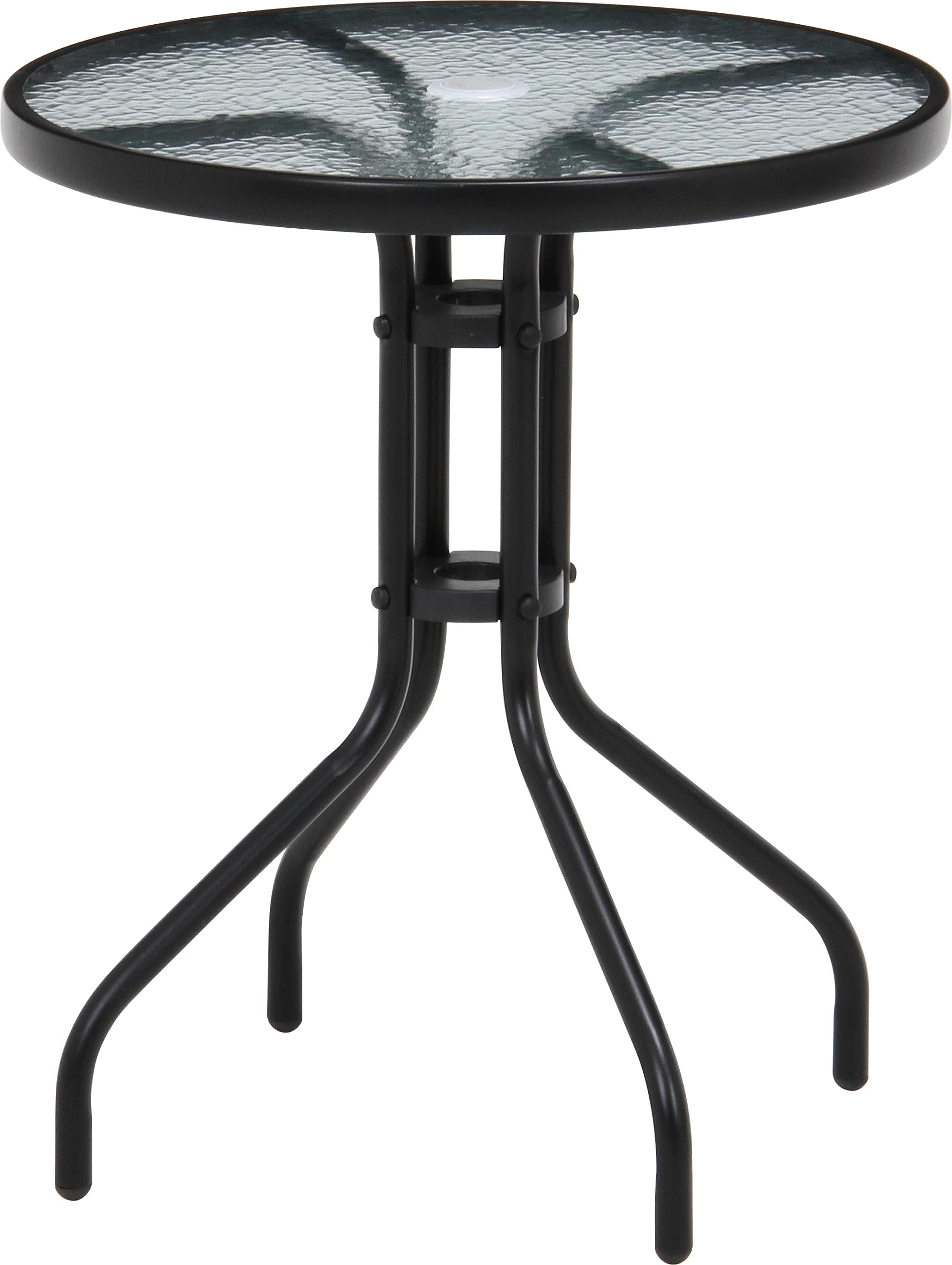 Amazon.co.jp 武田コーポレーション 【ガーデン・ラタン調・ガラス】 ガラス ガーデンテーブル (約φ60㎝) GDT60F