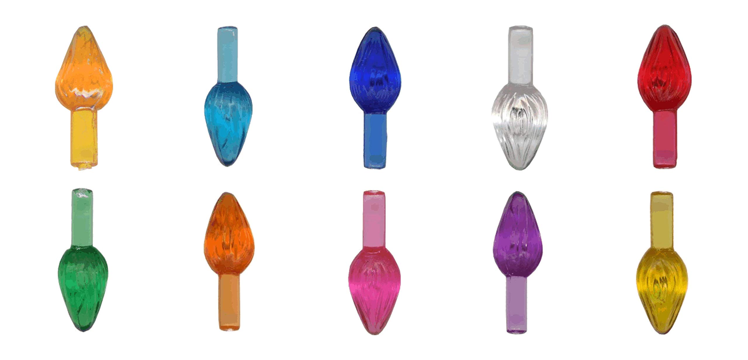 Ceramic Christmas tree plastic light up large plastic twist bulbs