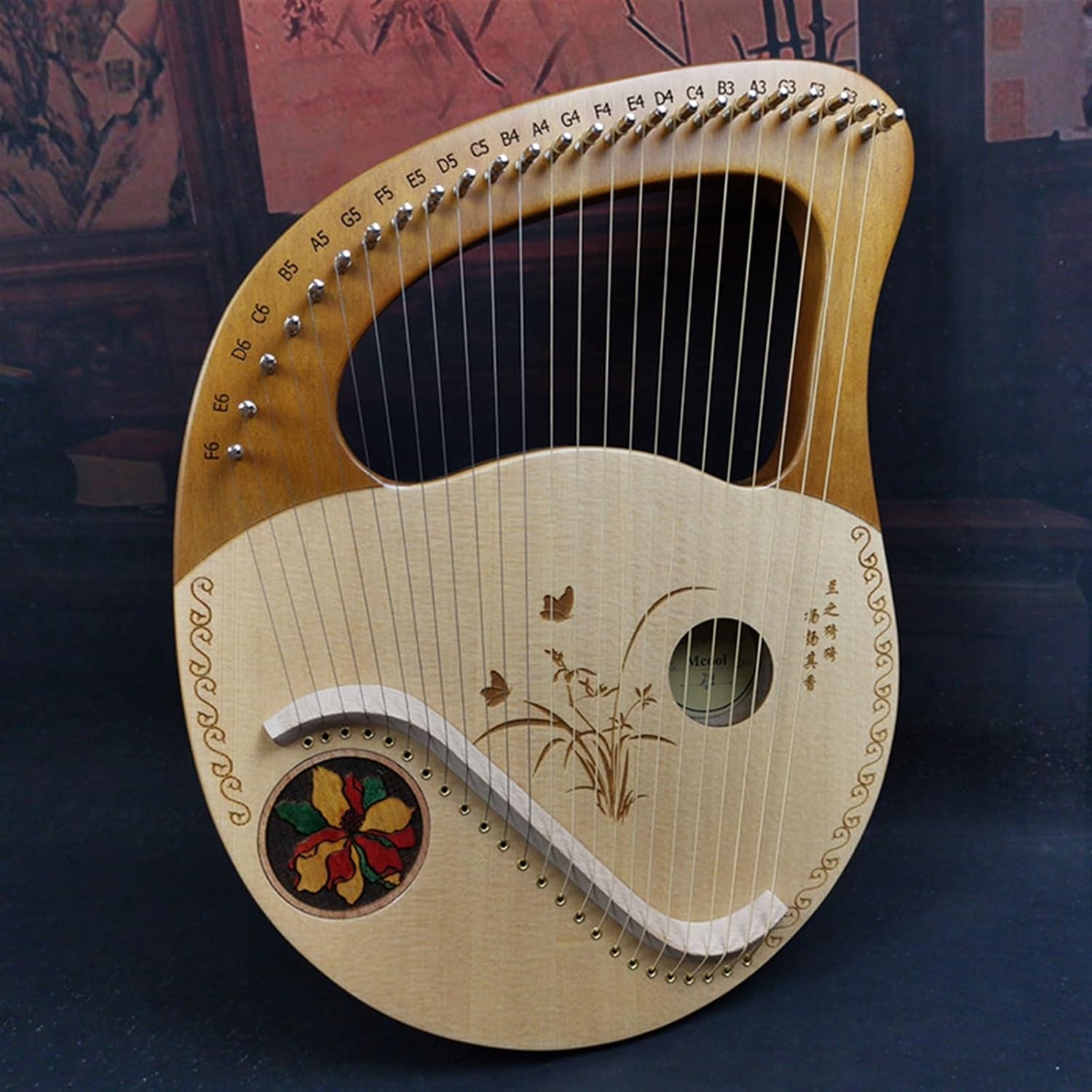 ꧁和楽器 弦楽器꧂高級十三弦琴　琴柱付き 和楽器 弦楽器꧂高級十三弦琴 琴柱付き 高級和琴/箏 13