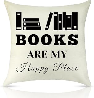 Book Lovers Gifts for Women Book Club Inspirational Cushion Covers Graduation Birthday Gift Reading Lovers Gift for Boy Girl Bookworm Throw Pillow Case Reading Gift for Reader Daughter Pillowcase