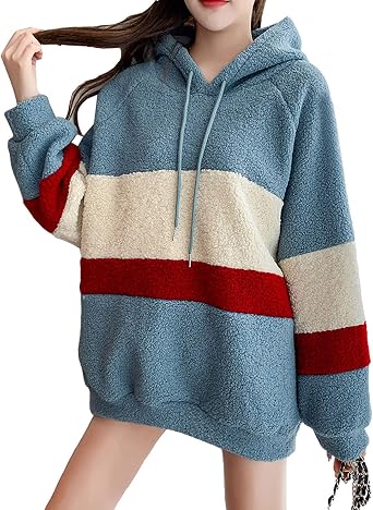 Amazon.com: Bankeng Sudadera con capucha de forro polar Sherpa para mujer  de gran tamaño : Ropa, Zapatos y Joyería