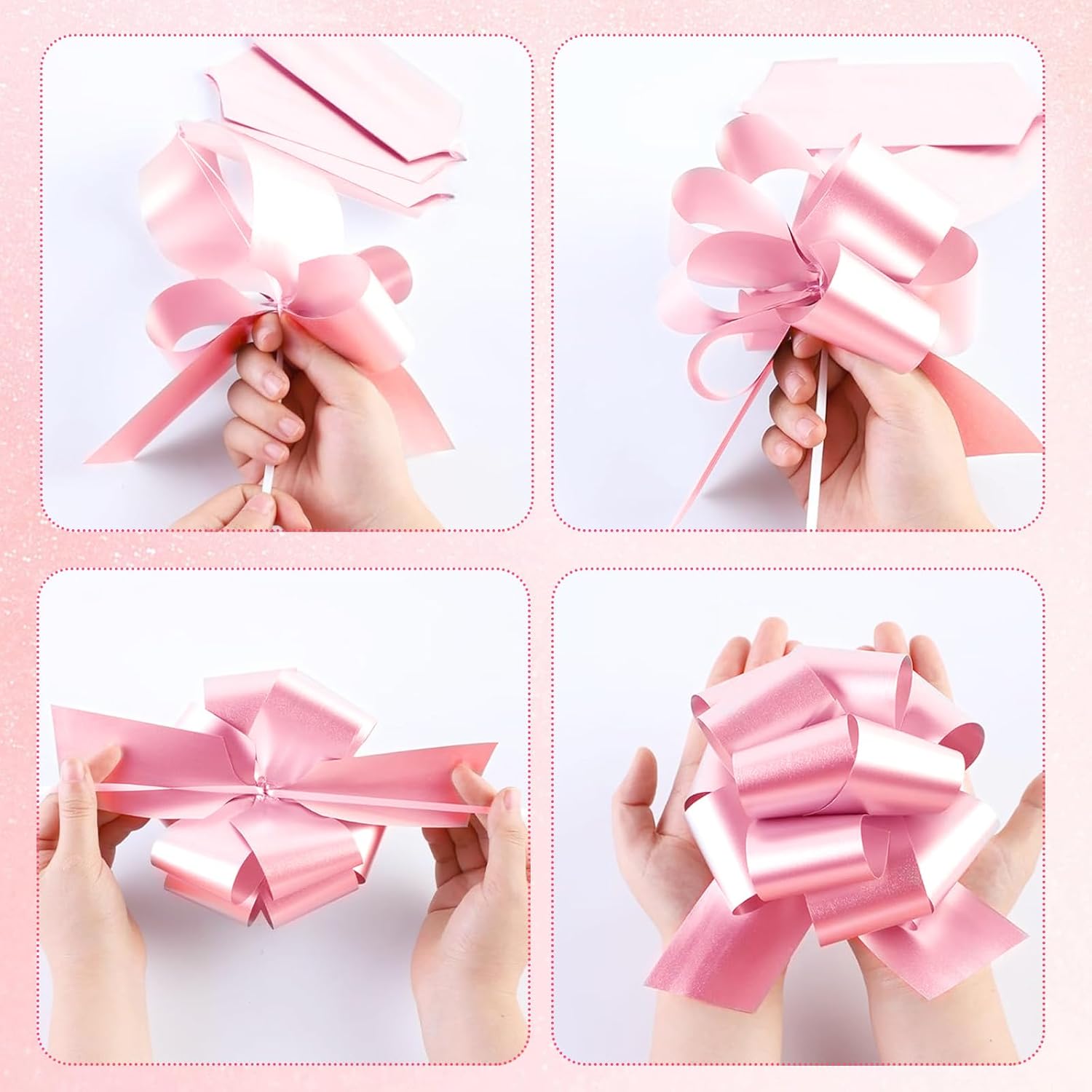 Big Pink Bow,Big Pink Bow for Gift,Suitable for Wedding Baskets,Large Appliances,Bicycles,Tabletop Decorations and Party Event Decorations image 2 of 7 B0F1XZ8GRF