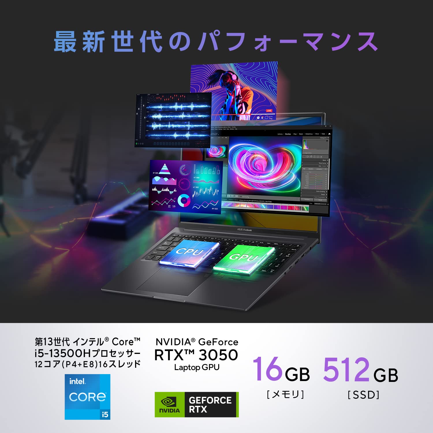 Amazon.co.jp: ASUS ノートパソコン Vivobook 16X 16型 インテル