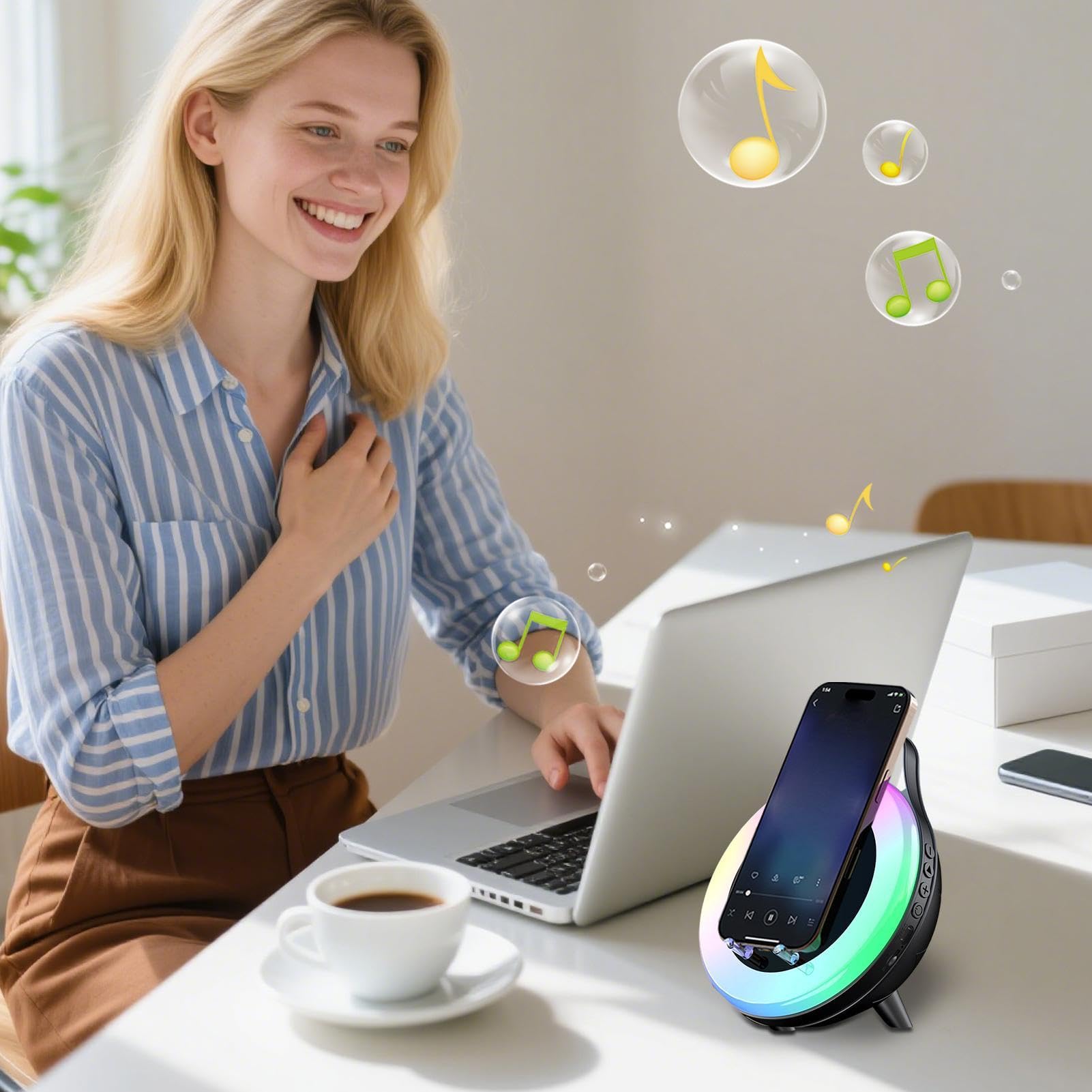 Generisch Altavoz de inducción Cargador rápido portátil ergonómico