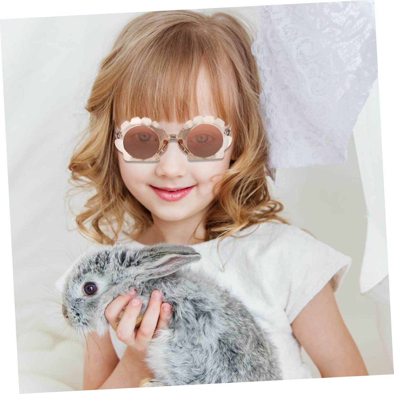2pairs Unique Frame Design Fashionable Photo Glasses Boys and Girls Beach Sun Glasses Sunglasses