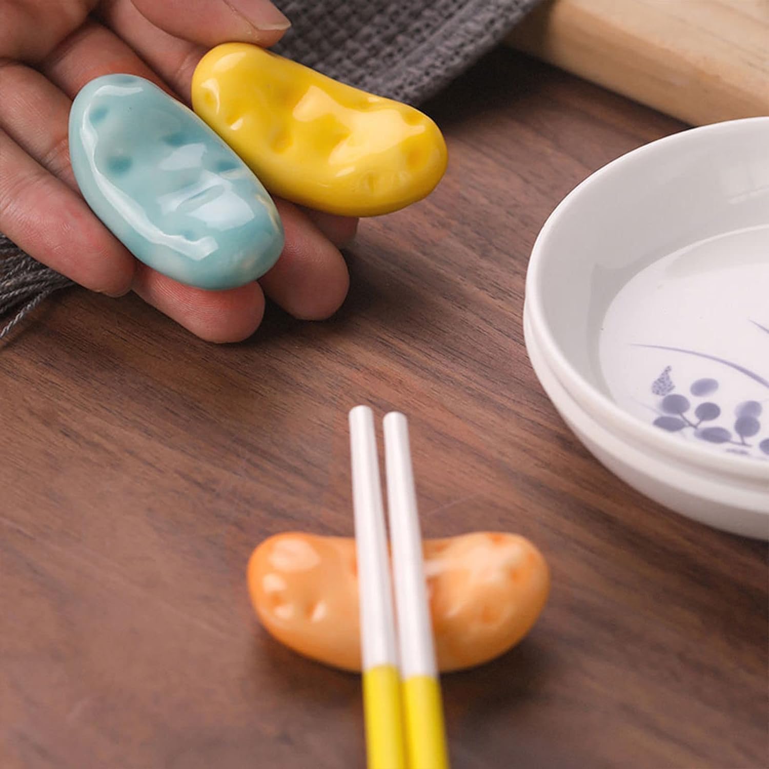 Chopstick Rest Chopsticks Holders Rack Lovely Little Potatoes Dinner Stand for Home Decoration Aurant