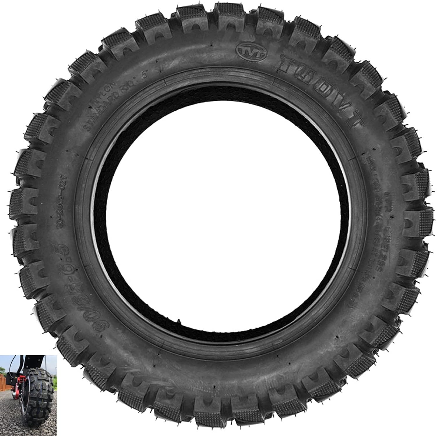 Electric Scooter Tires 90/65-6.5 11 Inch Off-Road Tire & Universal Tubeless Vacuum Tire For Electric Scooter And Compatible With 100/65-6.5 Electric Scooter replacement tires (90/65-6.5)