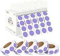 Vista 8 de PARLAIM 6 Rolls 6000PCS 3/4" Round Circle Color-Code Dot Stickers, 6 Color Style Colorful Coding Label Sticker for Home Office Classroom