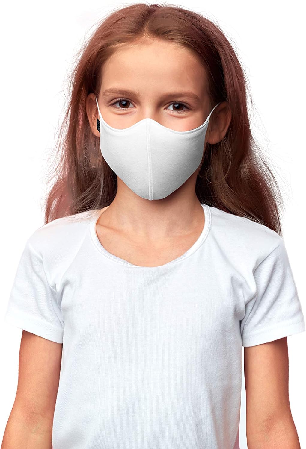 Bloch Soft Stretch Reusable Face Mask (Pack of 3), White, Kids, 3 Count (Pack of 1)