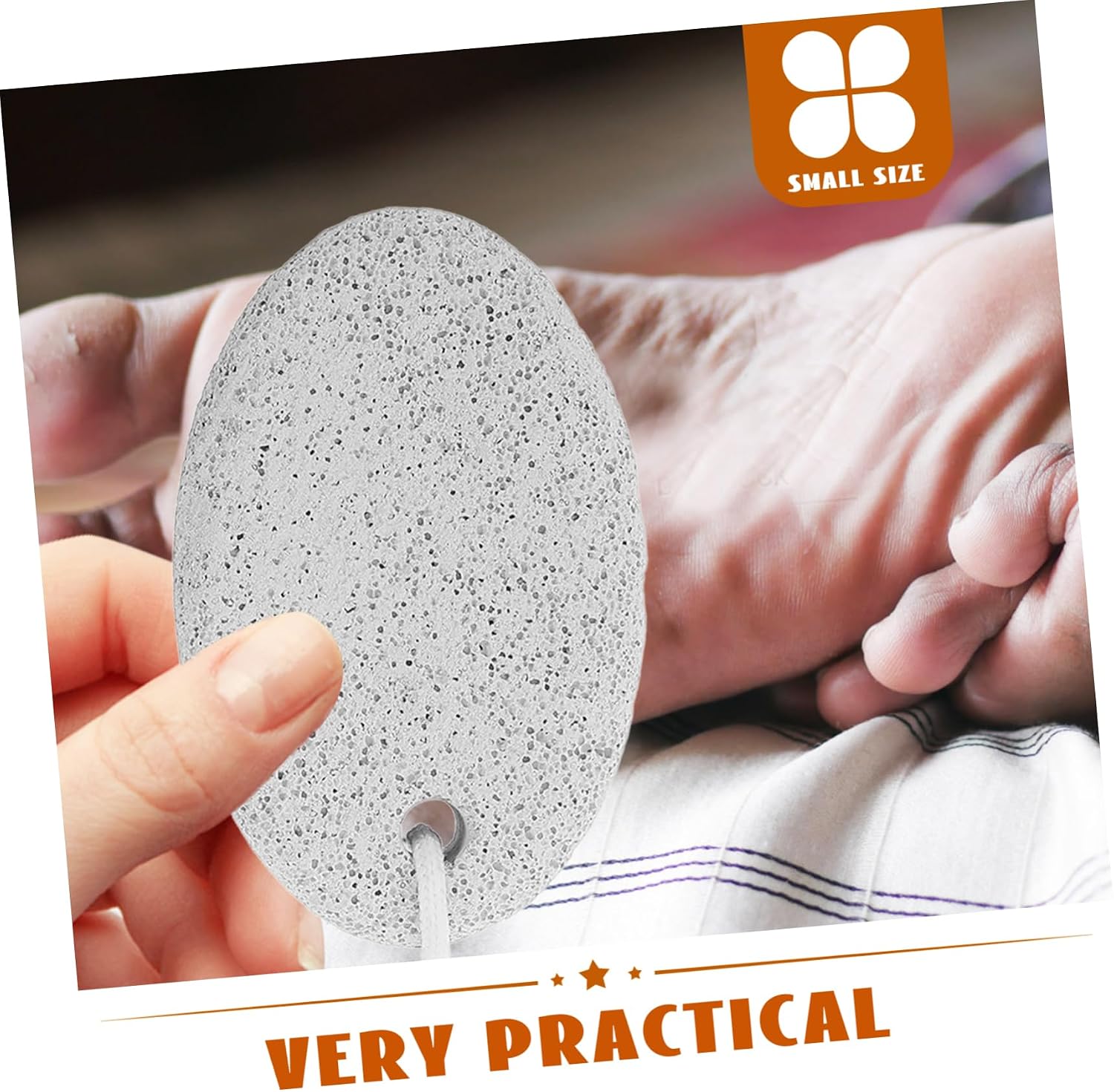 8pcs Callus Removing Pumice Stones for Foot Care and Pedicure Lightweight Oval Foot Grinding Stones for Dead Skin Removal