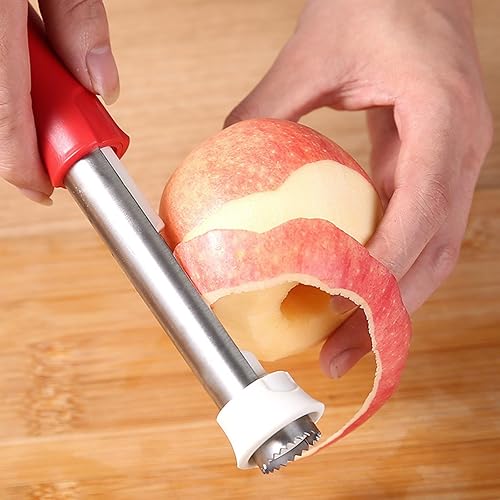 Miniatura 4 de MagiDeal Apple Corer - Herramienta de descorazonador de manzana resistente, acero inoxidable, de alta calidad, extractor de frutas para hornear