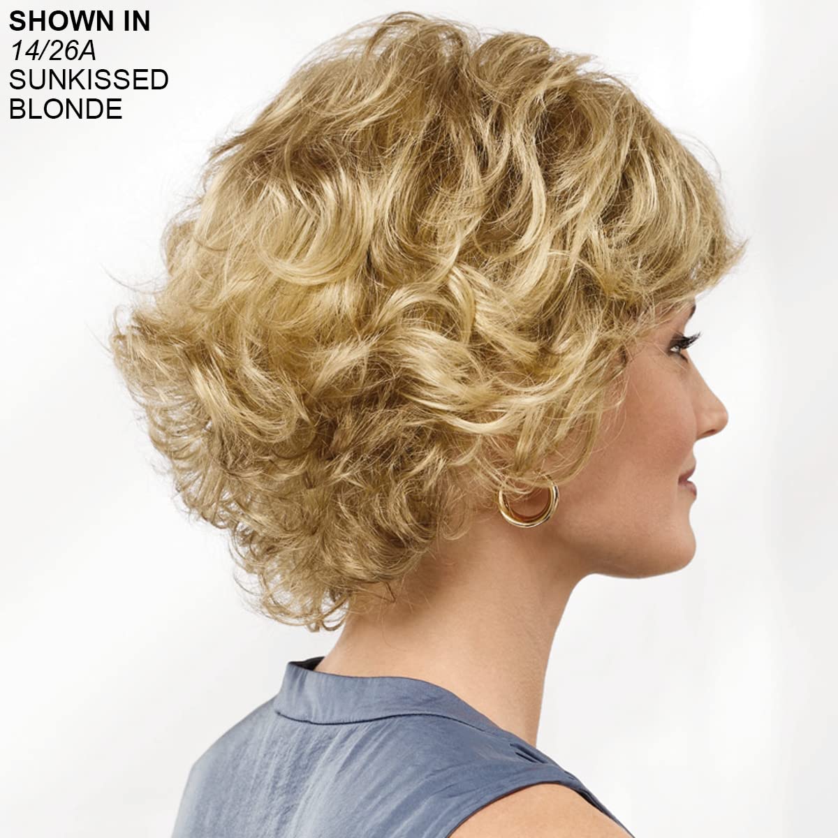 Paula Young Mid Length Color Me Beautiful WhisperLite Wig Beautiful Mid-Length, Layered Waves with Elegant, Wispy Bangs/Multi-tonal Shades of Blonde, Silver, Brown, and Red