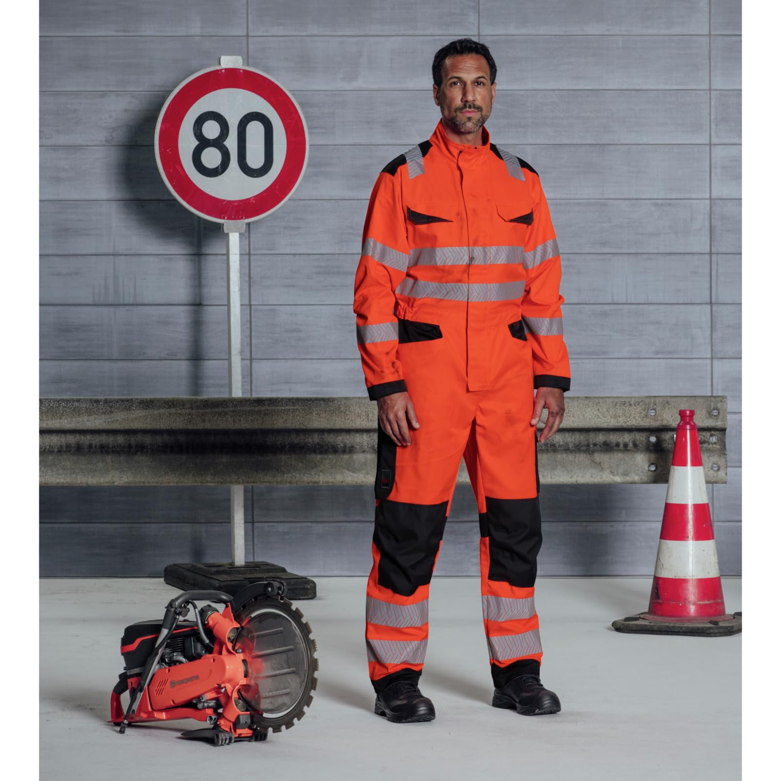 WüRTH MODYF Combinaison de travail haute-visibilité fluo orange/anthracite