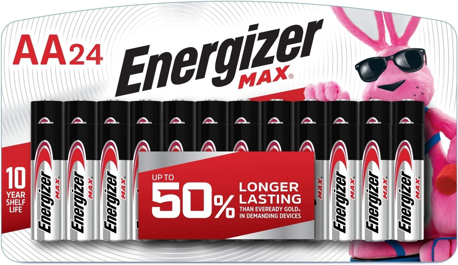 Energizer AA Batteries and AAA Batteries, 24 Max AA and 24 Max AAA Batteries Variety Pack, 48 Count