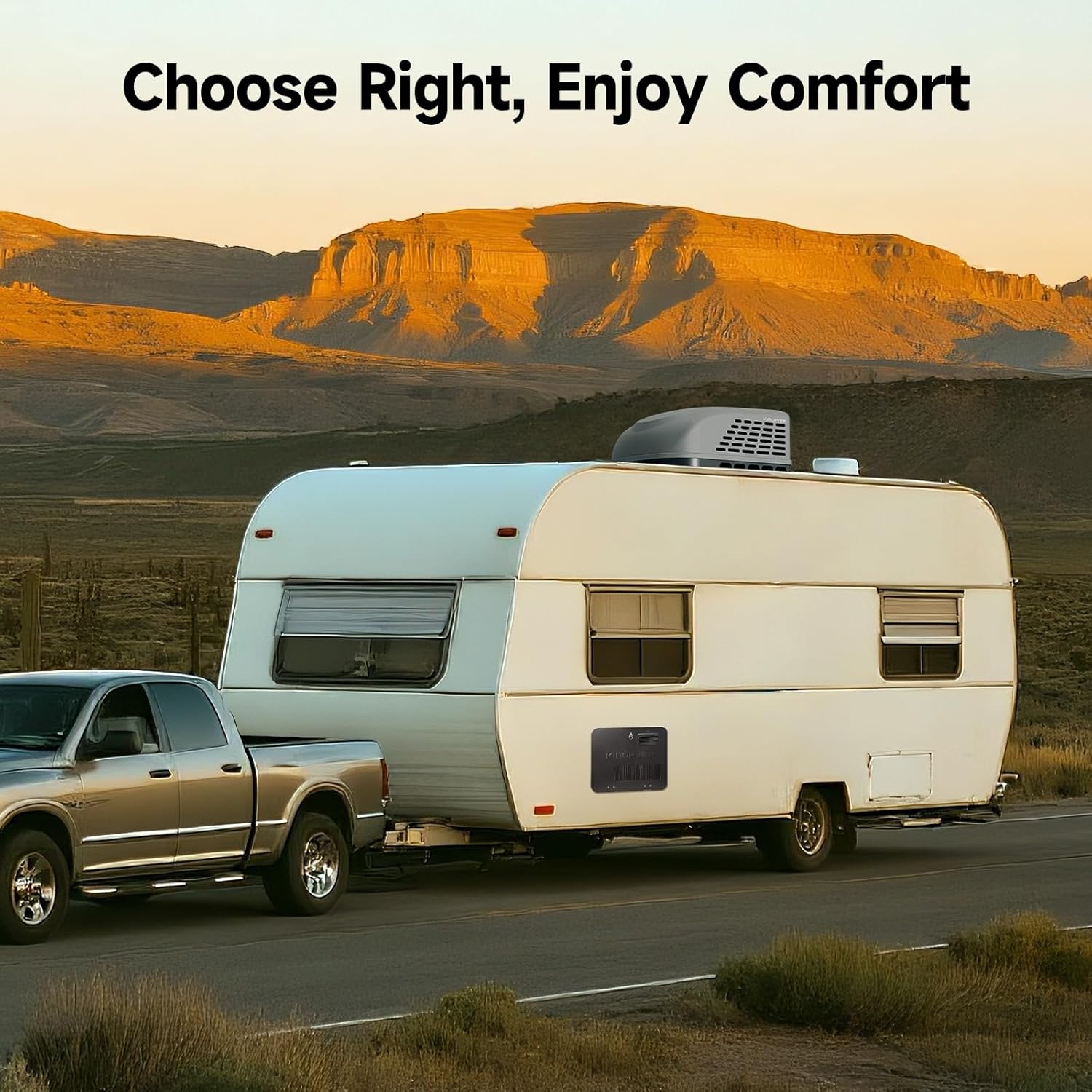 KINGRVER 15 x 18 Inches Black RV Water Heaters Door - This Only for KINGRVER RV Water Heaters without Door, Water Heater not Included