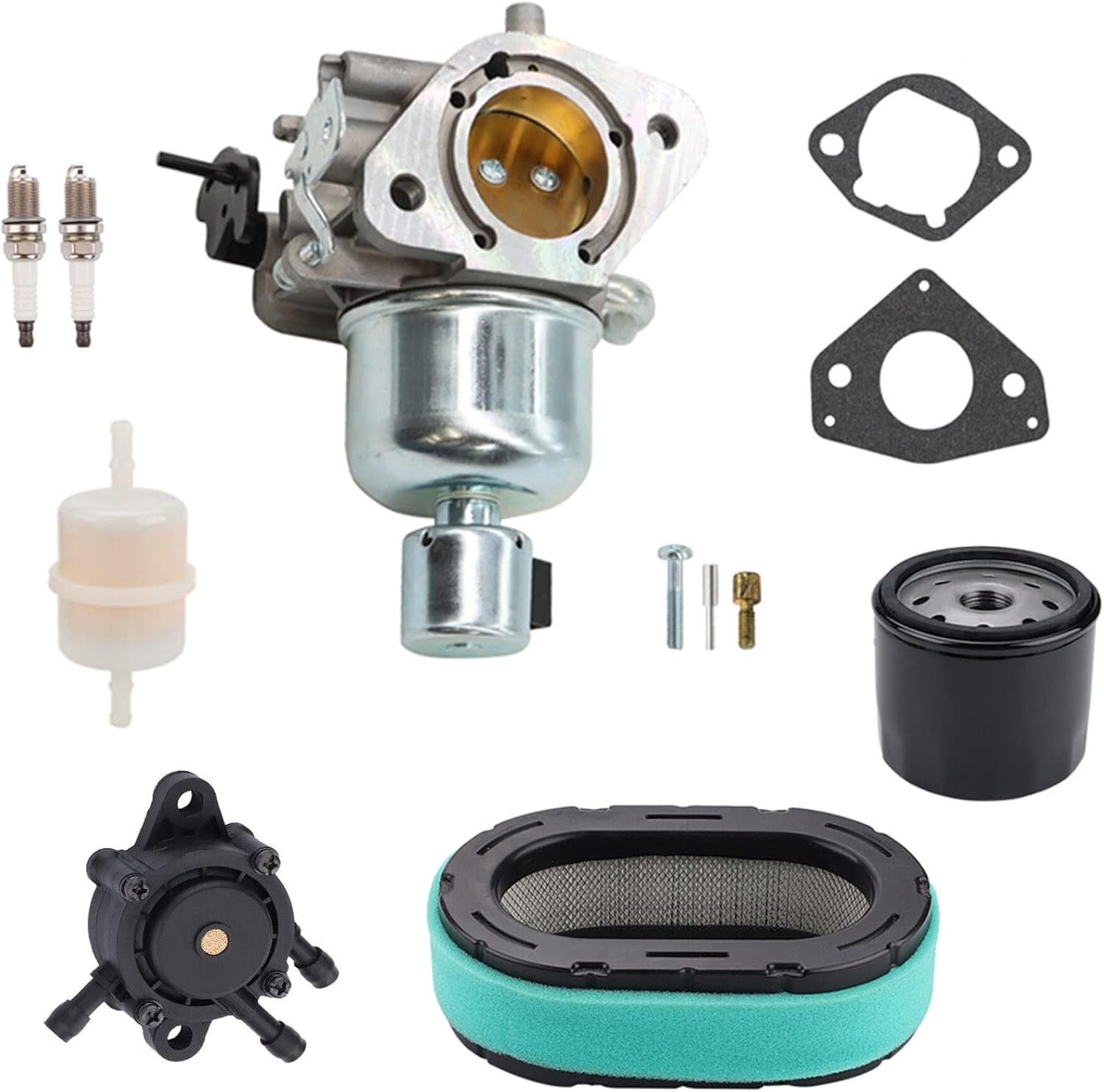 KT730 Carburetor Compatible with Kohler KT735 KT740 KT745 Replaces 16 853 19S, 32 853 63S, 32 853 67-S Lawn Mower Carburetor + Oil Filter Tune Up Kit