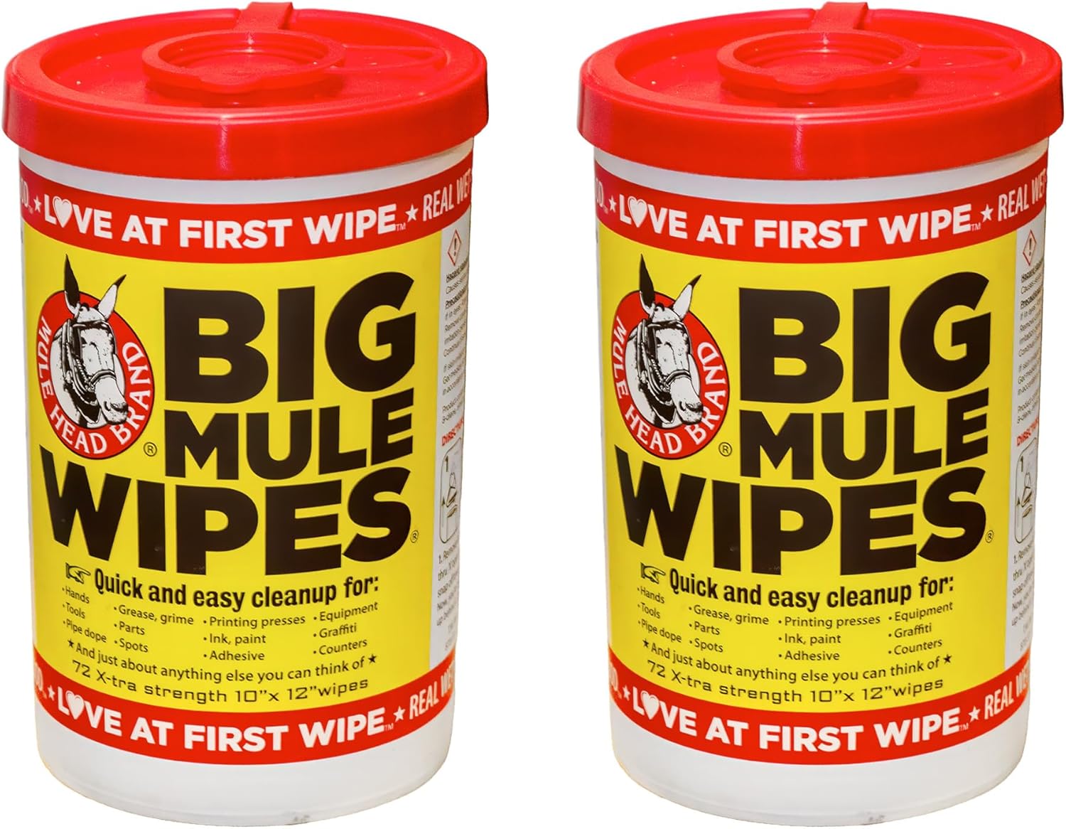 XL Heavy-Duty Cleaning Wipes – 2 Pack (10" x 12") – All-Purpose Garage, Automotive & Home Cleaning Wipes – Grease, Ink, Paint, Tar & Grime Remover – Multiple Surfaces