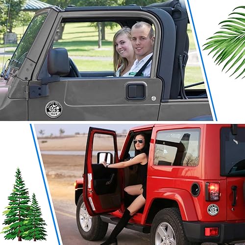 Miniatura 7 de Emblema de rescate para automóvil, 4 x 4, calcomanías de metal 3D, calcomanías redondas de metal 3D, compatibles con vehículos Jeep Wrangler,