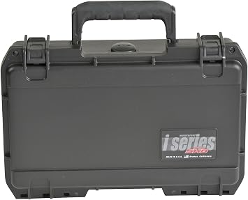 SKB iSeries 12"x9"x4.5" Black Dry Box, Waterproof Gun Case, Durable