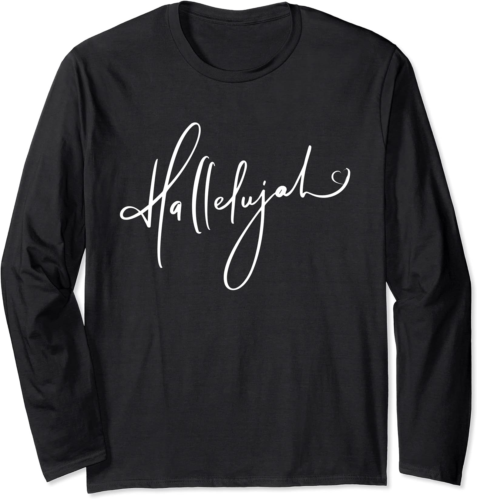 Christian Hope, Faith, and EncouragementChristian | Hallelujah typography Long Sleeve T-Shirt