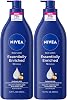 NIVEA Essentially Enriched Loción Corporal, Paquete Ahorro, 2 x 16.9 fl oz | Loción Corporal Hidratante con Ácido Hialurónico, Aceite de Almendras y Sérum Nutritivo Profundo, para Piel Seca a Muy Seca, Hidratación por 72 Horas, Nutritiva, 16.9 fl oz (Paquete de 2) 1