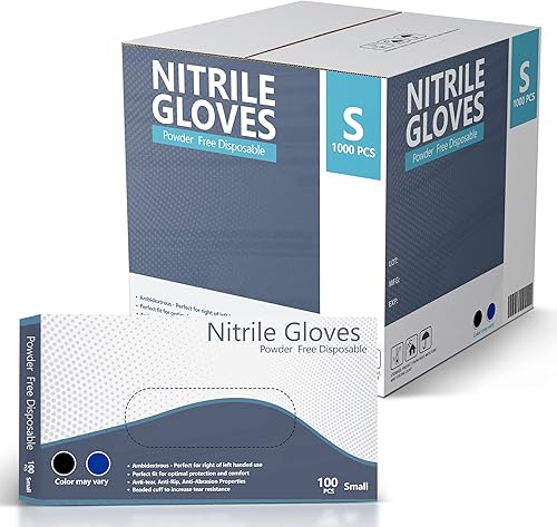 Miniatura 4 de Guantes de nitrilo, guantes desechables, cómodos, sin polvo, sin látex