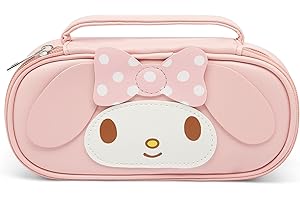 Charming Kuromi Pencil Haven: A Spacious Leather Sanctuary for Your Writing Essentials