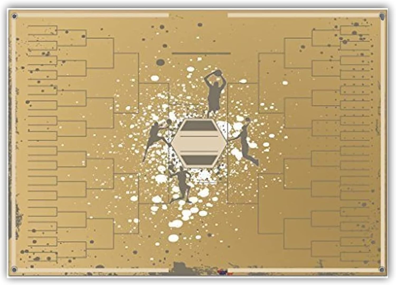 VictoryStore, Giant Basketball Bracket - Corrugated Plastic - 56 inches Wide x 40 inches High