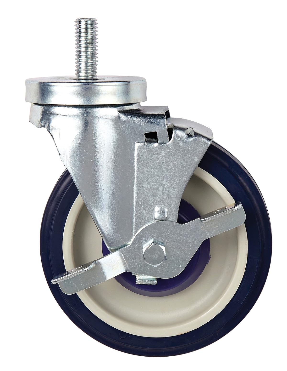 Kratos 5" Diameter Caster for Commercial Electric Steam Tables, Single Swivel Stem Caster with Brake for Kratos Steam Tables (28W-114)
