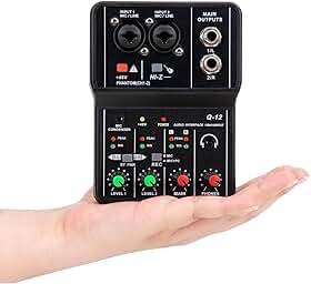 interface de audio,Placa de som profissional de canal duplo com USB 2.0 de alta velocidade, função de monitor para estúdio/gravação musical/gravação