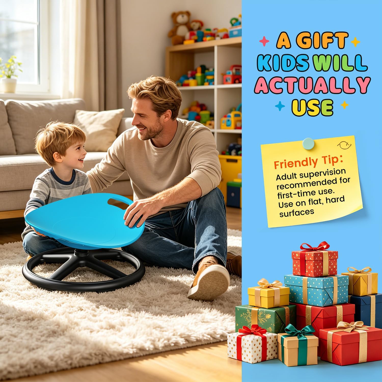 Spinning Chair for Autistic Kids | Sensory Spinning Chair and Sit and Spin Toy | Sensory Seat for Toddlers Development