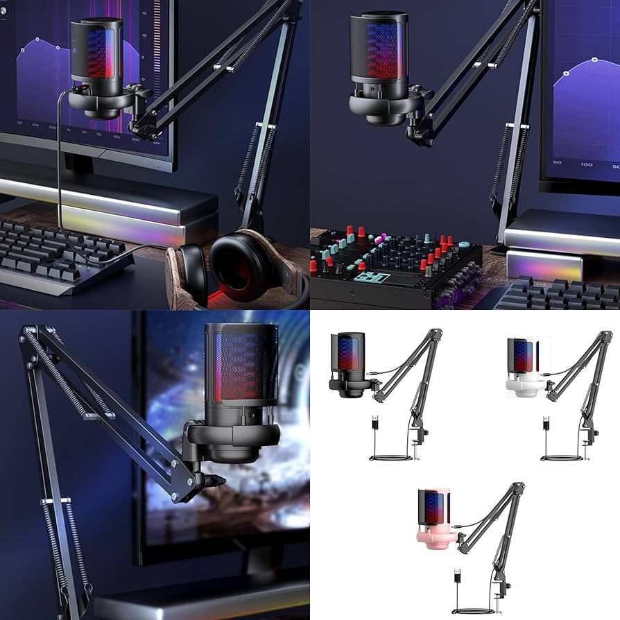 Amazon.co.jp: USBコンデンサーマイクゲームマイク192kHz/24