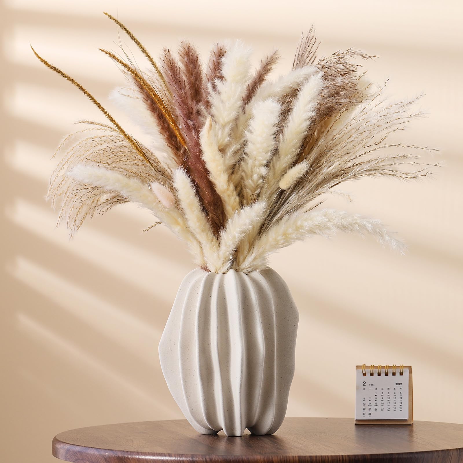 white ceramic vase for home decor,nordic modern boho ins style decorative vases decor for wedding dining shelf sookshelf living room house farmhouse table centerpiece office ?7.2 in?