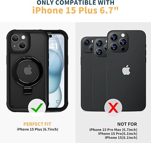 Miniatura 159 de Diaclara - Funda diseñada para iPhone 14 Pro Max, resistente, de cuerpo completo, con protector de pantalla sensible al tacto y antiarañazos + Blanco