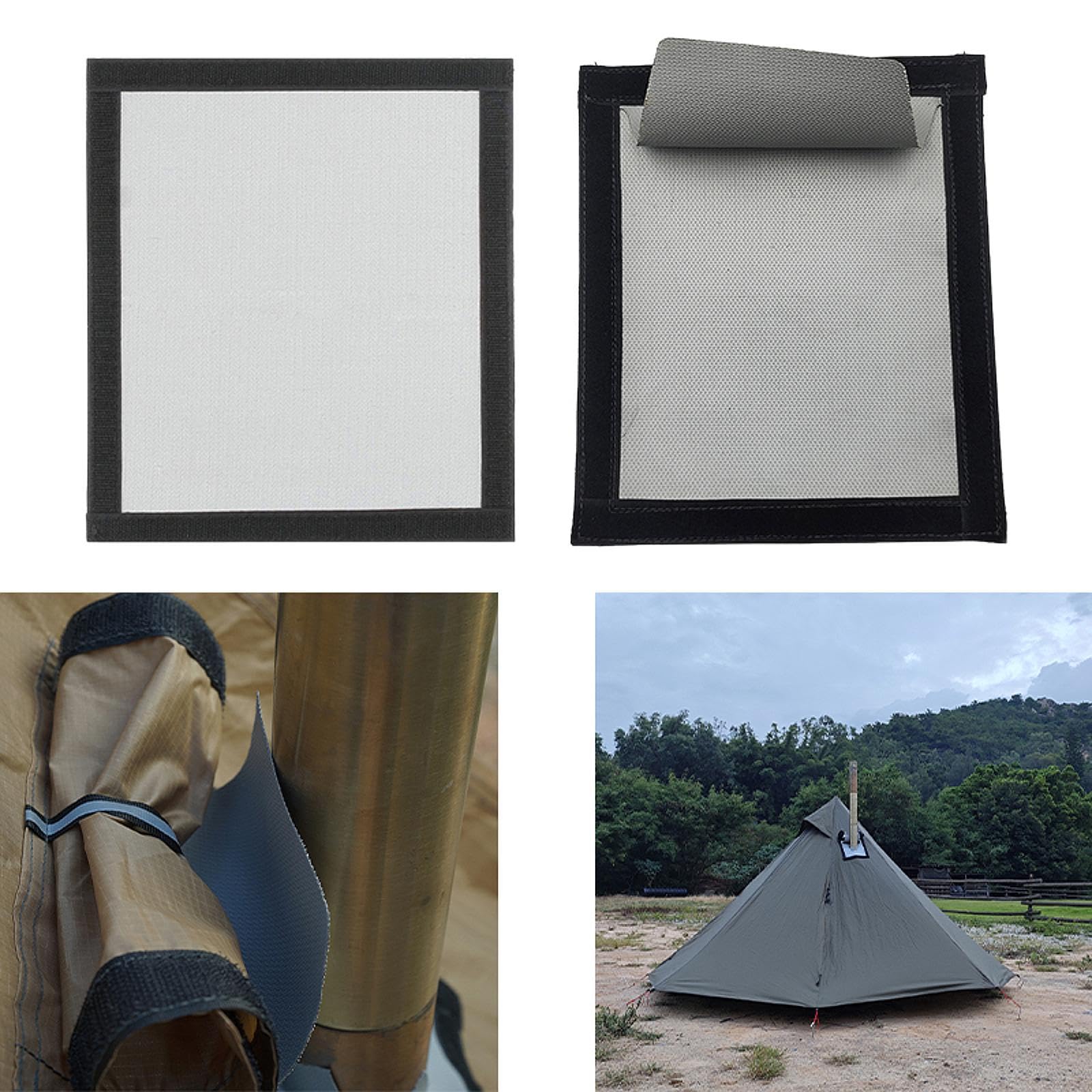 CALANDIS™ Tent Stove Jack Chimney Fire Resistant for Hiking BBQ Outdoor Picnic No Rain Flap | Tent & Canopy Accessories | Tents & Canopies | & Hiking | Outdoor Sports-image-31