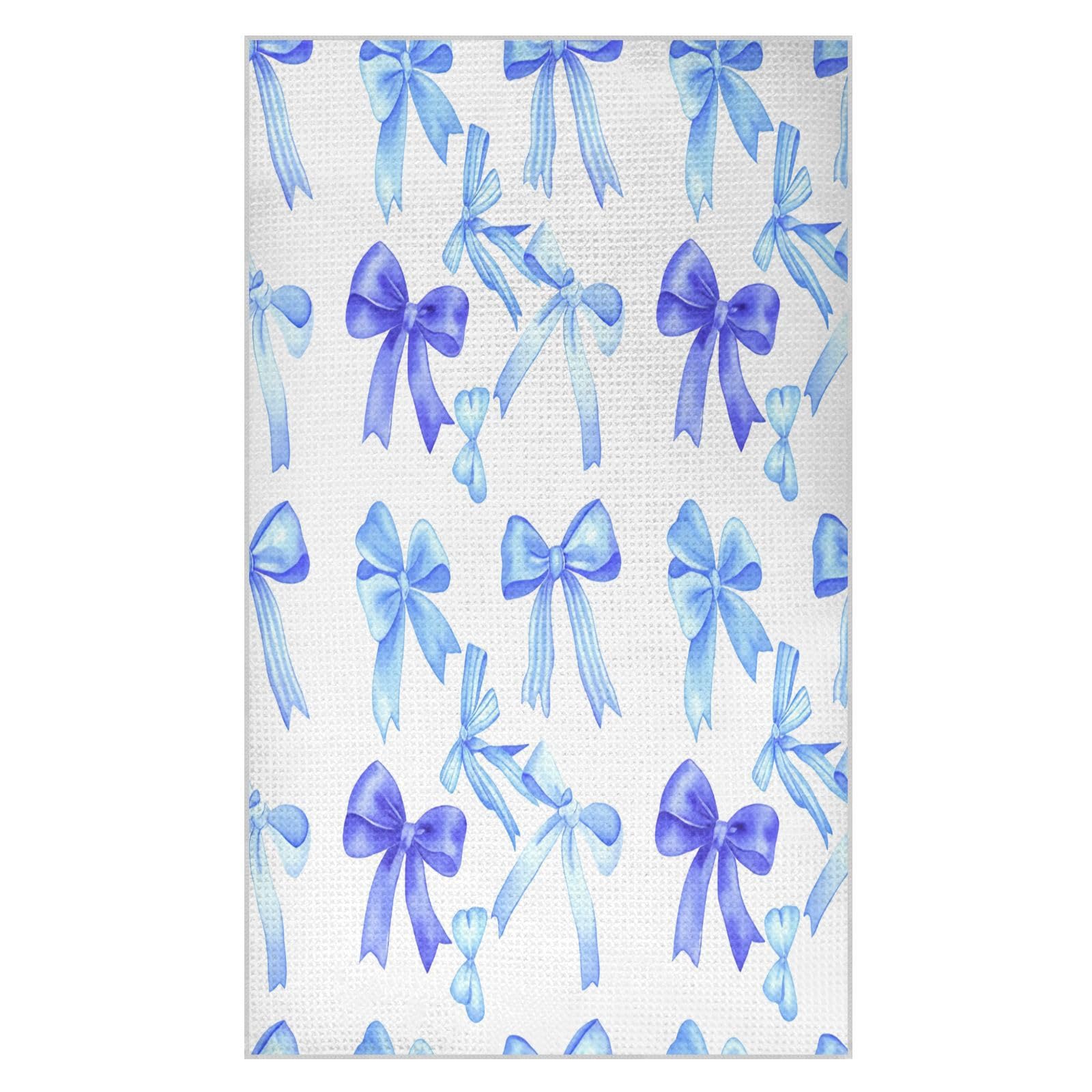 BURSTDDY Bows3 Kitchen Towels,Absorbent Dish Towels 1 Pack