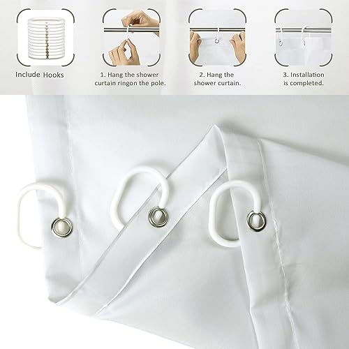 Miniatura 6 de Cortina de ducha con diseño de mármol gris, mezcla de gris y blanco, moderno, abstracto, de lujo, ondulado, cortina de baño para bañera, decoración