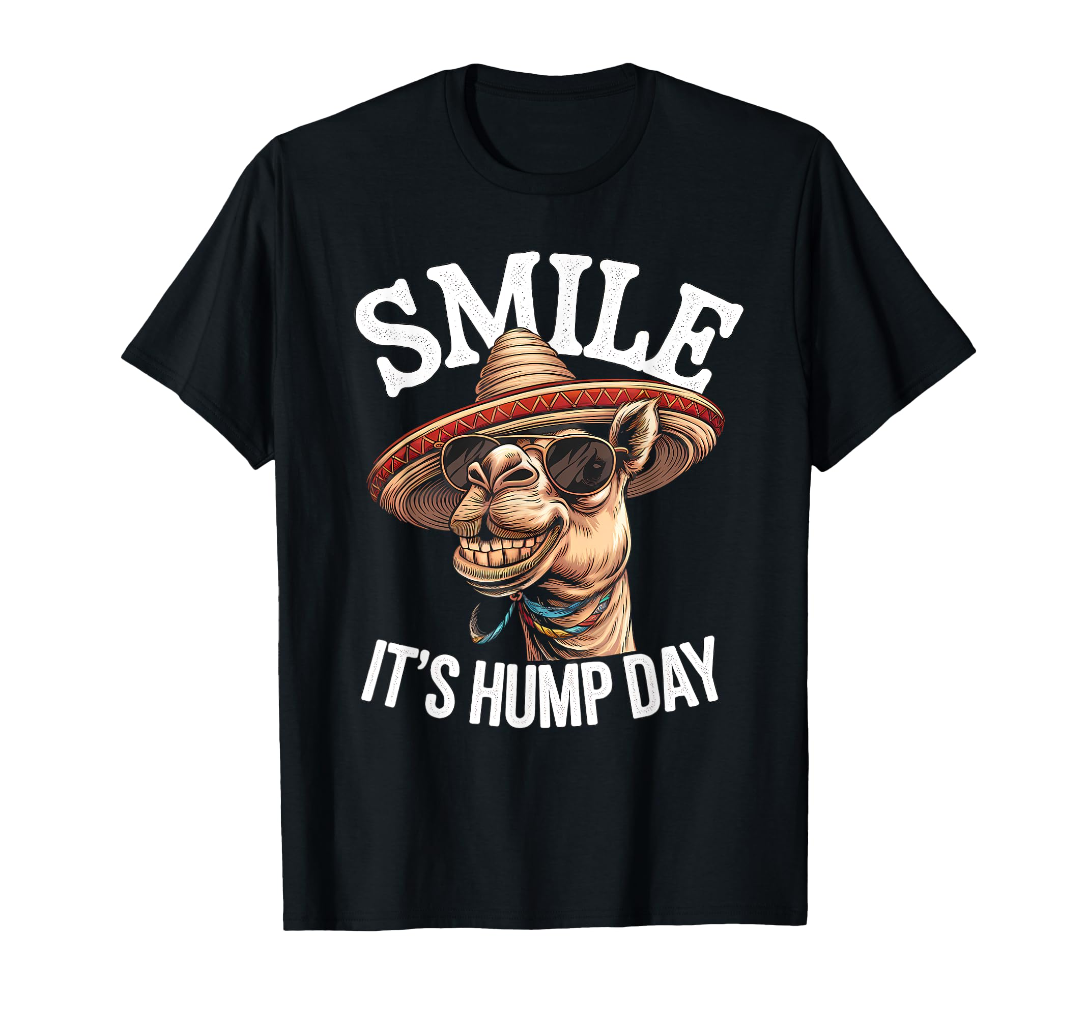 Smile It's Hump Day Camel Wednesday Half Week T-Shirt