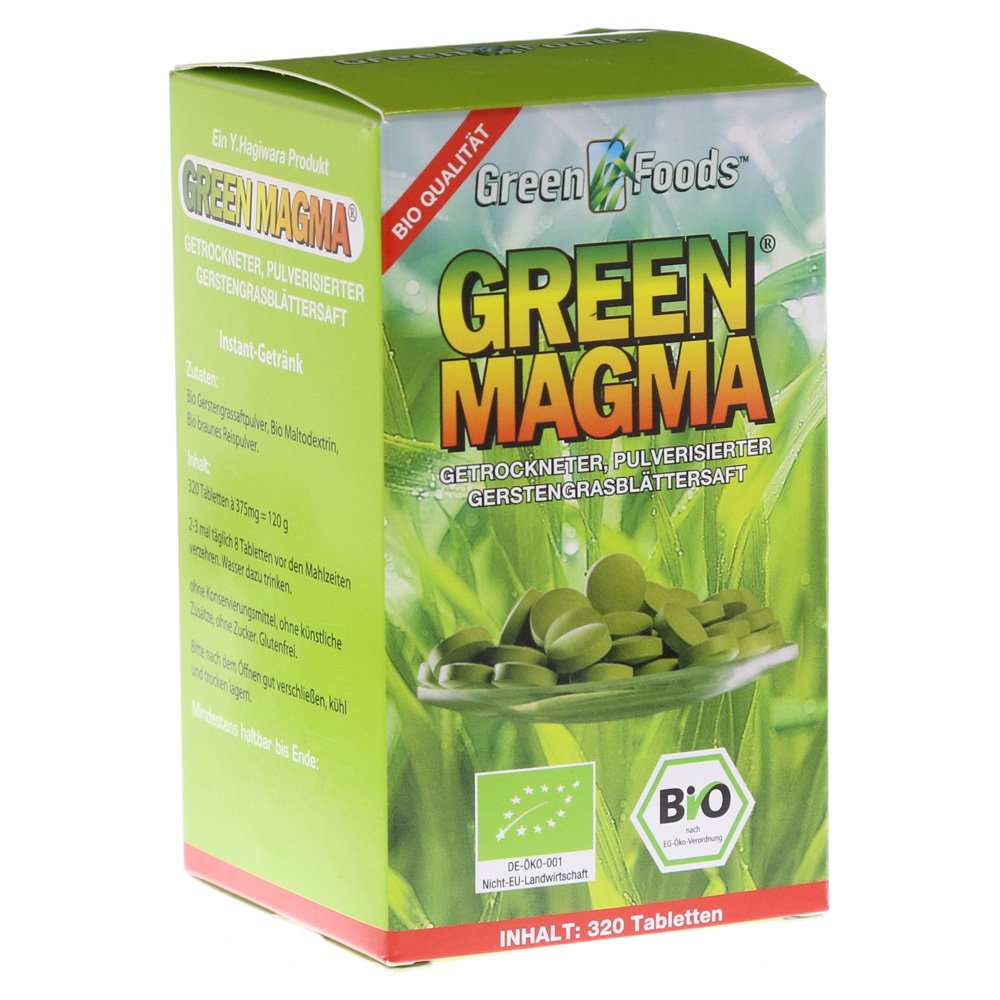 Green Magma Gerstengras Tab. 320St.