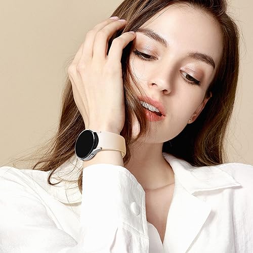 Miniatura 6 de HSWAI 10 Pack No Gap Band Compatible with Samsung Galaxy Watch 7 6 5 4 FE Band 40mm 44mm/Galaxy Watch 5 Pro 45mm/Galaxy Watch 6 4 Classic 43mm 47mm