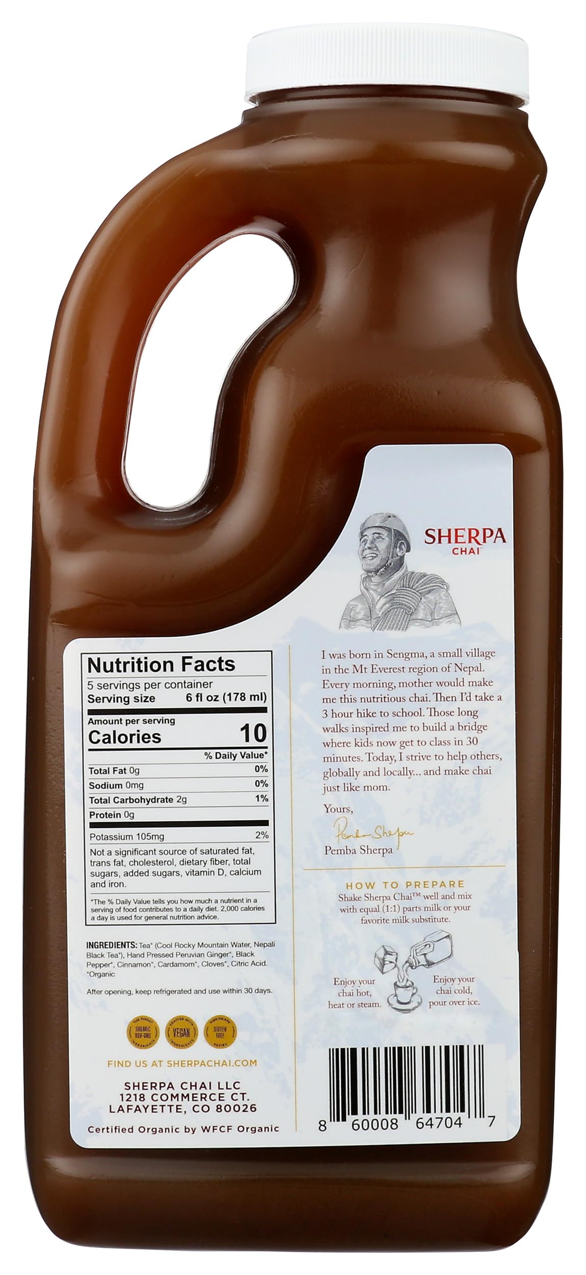 Amazon.com : Sherpa Chai Organic Unsweetened Chai Tea Concentrate