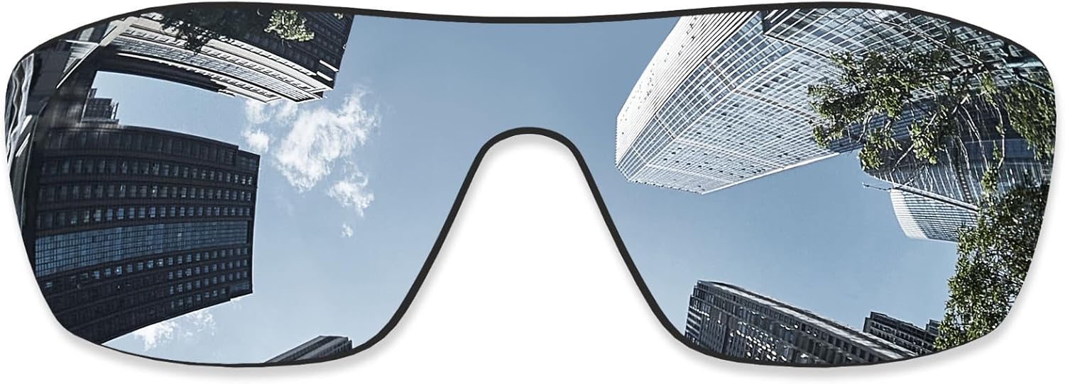 Ploarized Replacement Lenses for Oakley Oil Rig Sunglasses – Silver Titanium